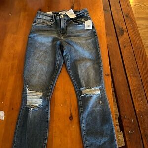 NWT Good American Jeans Skinny Sculpting Good Legs Crop Sz 2 (26)